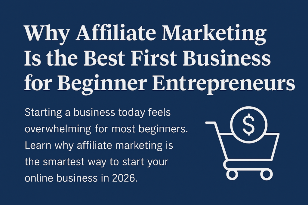 Why affiliate marketing is the best first business for beginner entrepreneurs